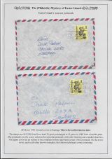 02 Easter Island Scarcest Postmark - 28-Mar-90 earliest date